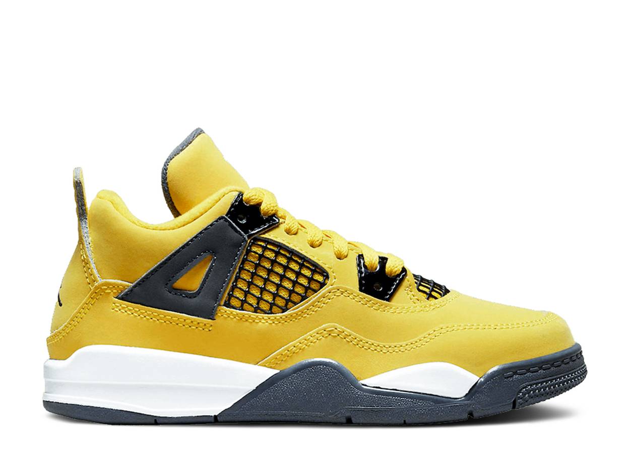 Air Jordan 4 Retro Lighting Yellow PS